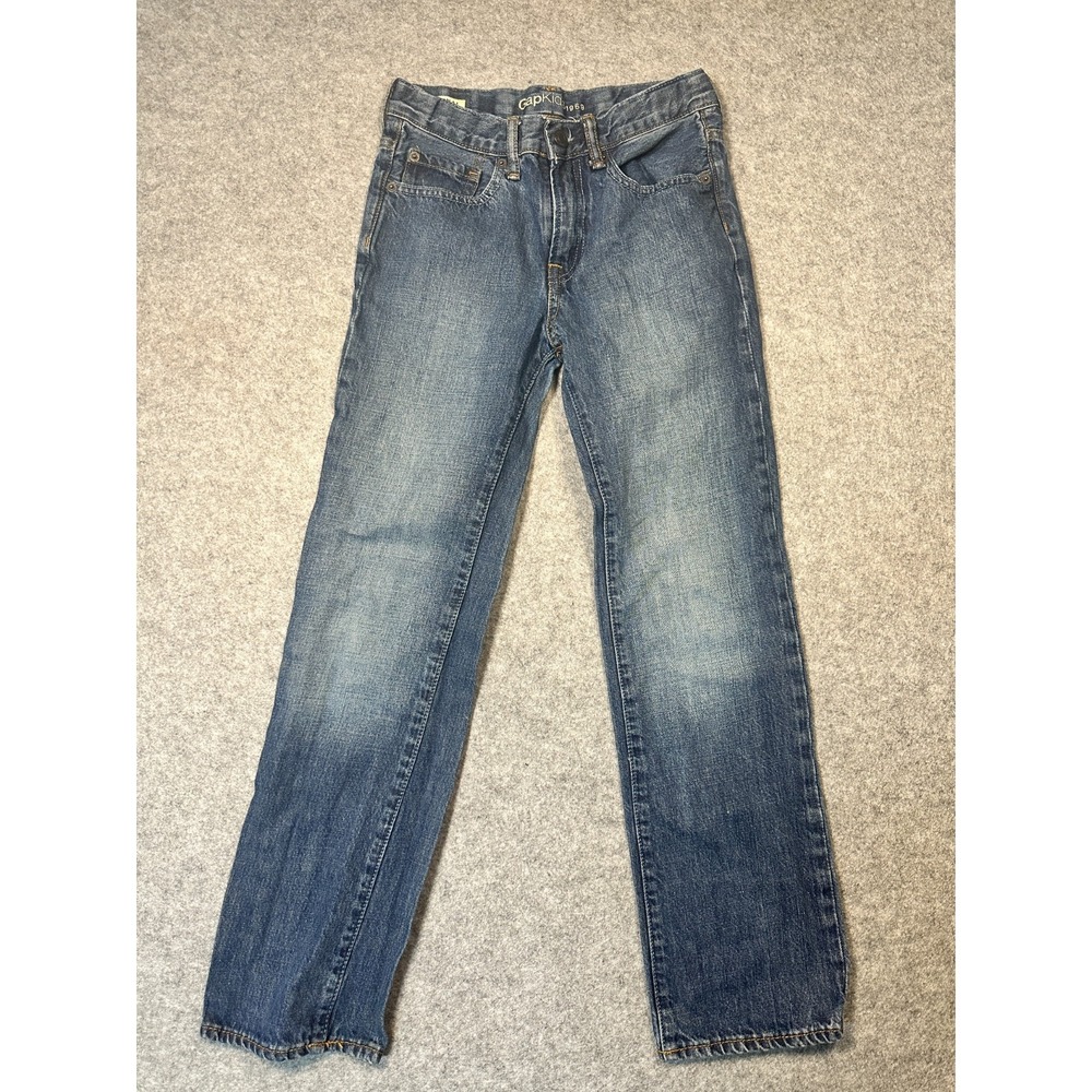 Gap Kids 1969‎ Jeans Boys Blue Denim Medium Wash Original Straight Leg